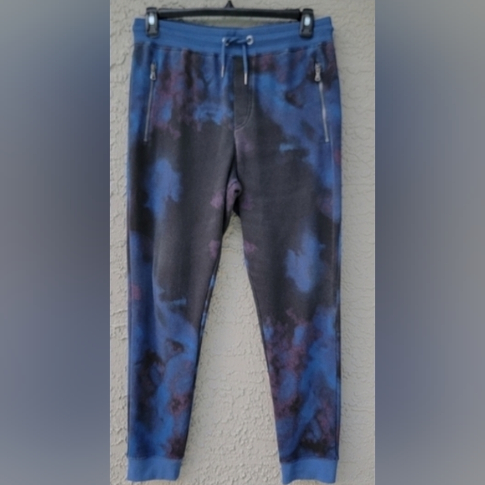 INC International Concepts Tie Dye Jogger Pants Mens Medium Galaxy Print - Picture 2 of 16